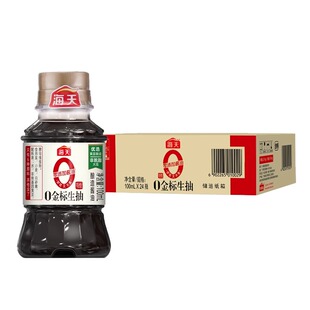 整箱海天0金标生抽100ml*24瓶零添加凉拌点蘸宿舍露营小瓶装酱油