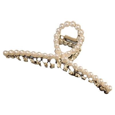 韩国珍珠ins金属抓夹甜美