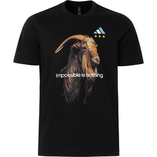 Adidas/阿迪达斯正品M GOAT TEE三星纪念男子足球短袖IW3613