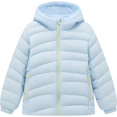 英氏三防鹅绒轻薄连帽儿童羽绒服