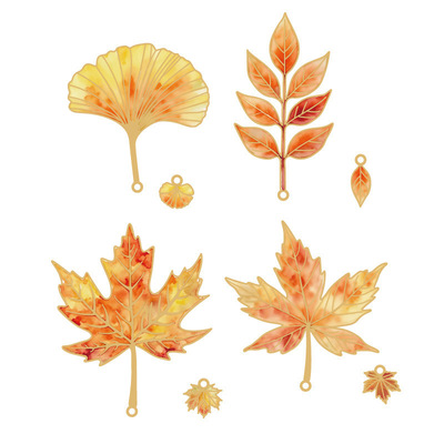 复古树叶金属书签叶脉阅读书页夹