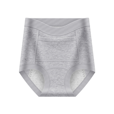 防漏纯棉高腰生理内裤女
