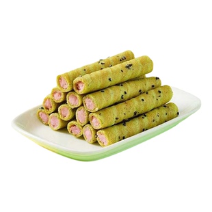 斑斓红西瓜味香蕉牛油果蛋卷夹心棒清新不腻酥脆解馋休闲吃货零食