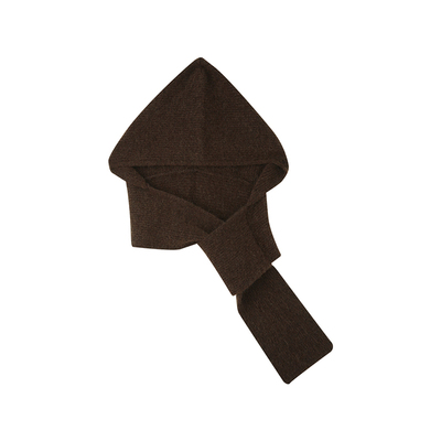 solighter马海毛羊毛连帽围巾