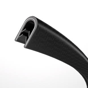 U型包边条1mm铁皮防割胶条三轮车挡风板卡胶条u型骨架密封条防撞