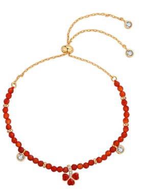 幸运草爱心红色手链节日礼物