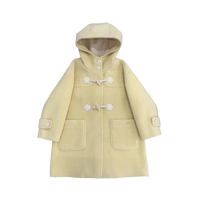 小童木清新学院风女童毛呢大衣