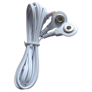 安规2.35理疗导线二头四头按扣式导线爱多步力宝连接线按摩仪配件