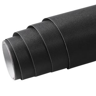 纯黑色贴纸自粘墙纸磨砂膜翻新背景墙贴防水壁纸防潮遮丑墙壁墙面
