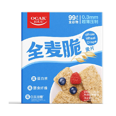欧扎克全麦脆块燕麦片营养早餐健身代餐即食饱腹酥脆零食