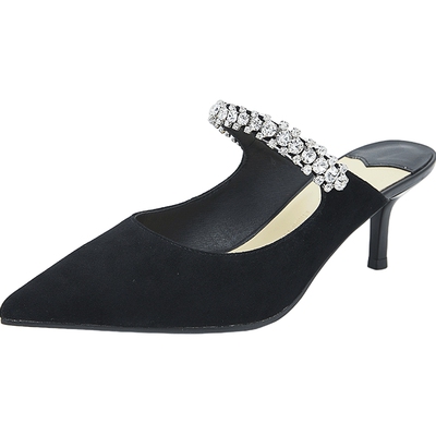 康莉高跟时尚穆勒鞋包头拖鞋