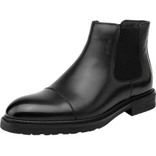 金利来切尔西靴2025冬季新款正装高帮皮鞋加绒保暖英伦风男士皮鞋