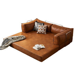 大司马 复古沙发床小户型客厅沙发床两用可折叠梳化床布艺沙发床