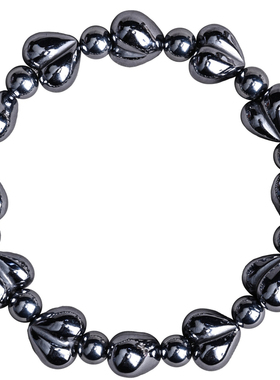 太赫兹爱心屁桃手串天然能量石