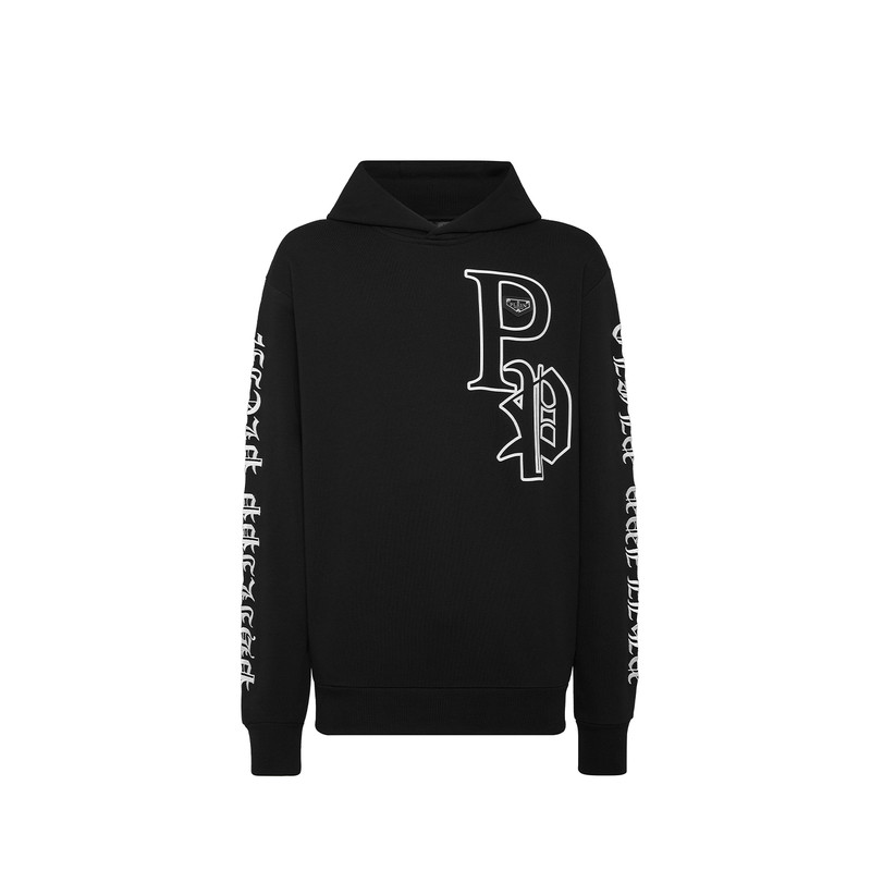 PHILIPP PLEIN 2026年春夏男士Iconic Plein长袖连帽卫衣宽松上衣
