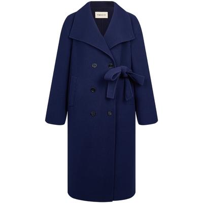 宝姿PORTSPURE女装冬季优雅翻领毛呢大衣RT9C203UWW052