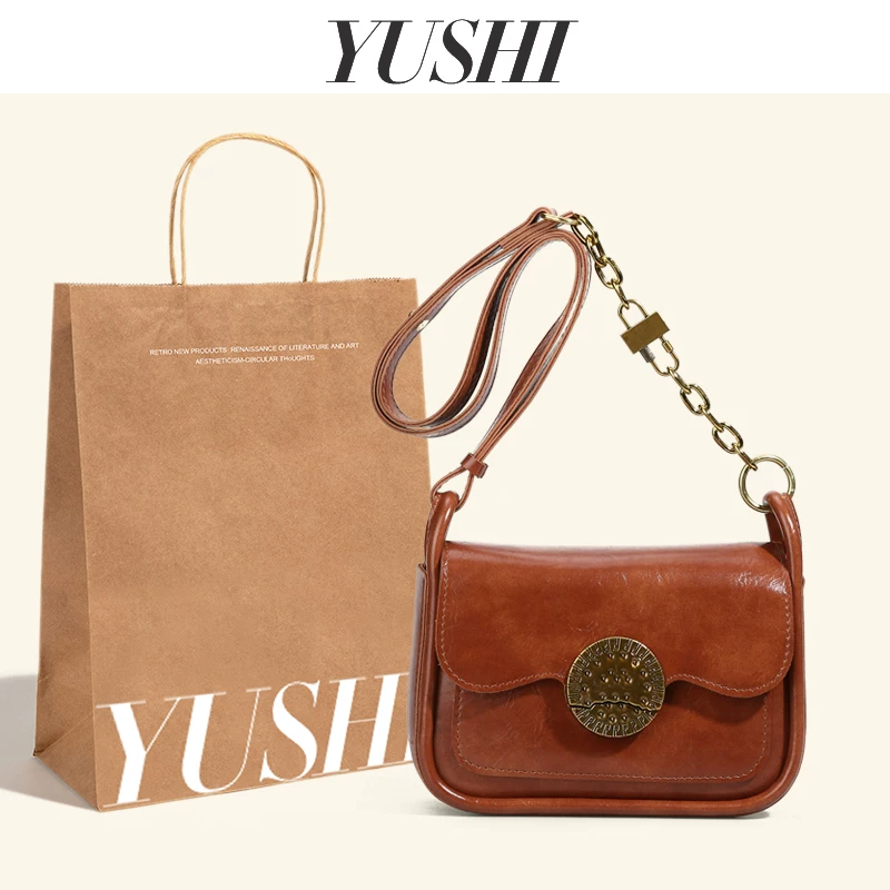 YUSHI鍘熷垱濂冲寘澶嶅彜鐧炬惌灏忔柟鍖?023鏂版绉嬪啲楂樼骇鎰熻厠涓嬪皬浼楁枩鎸庡寘