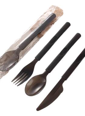 一次性勺子单独包装食品级外卖叉子刀商用水果甜品冰粉小蛋糕餐具