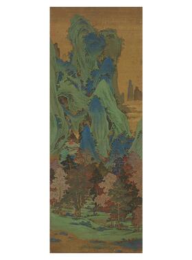 高清艺术喷绘画芯临摹学习卷轴画