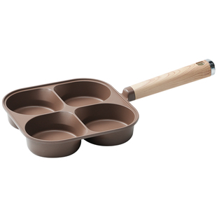 BESCO鸡蛋汉堡锅钛早餐煎锅四孔平底不粘锅加深煎蛋专用早餐神器