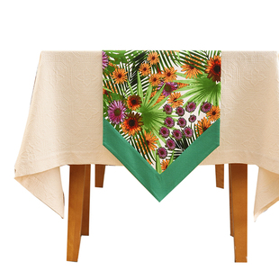 阳春小镇桌旗轻奢高端复古茶几美式高级感美式茶桌餐桌电视柜定制