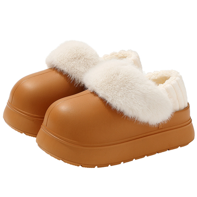 超火洋气厚底棉拖鞋女2025新款