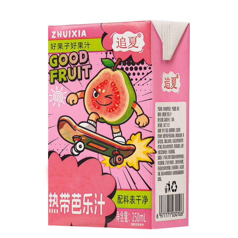 芭乐汁夏季清爽解腻饮料露营野餐学生党便携装整箱250ml*10盒