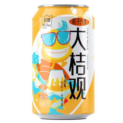 大桔观河南果汁汽水330ml*24罐