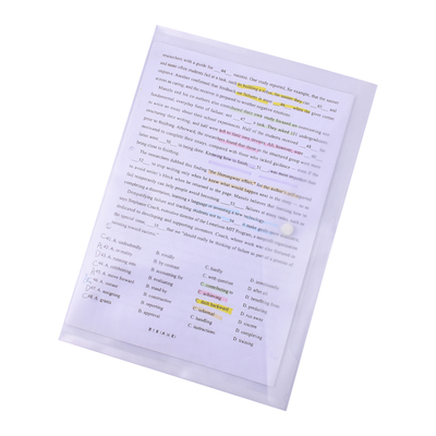 horn号角透明纽扣袋考试透明袋