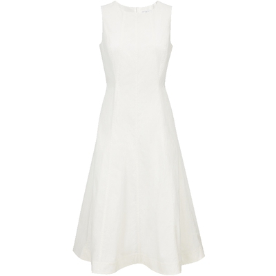 ONLY赫本风后腰镂空A字连衣裙