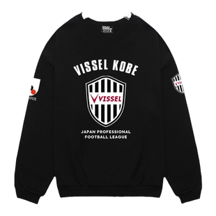 日本J联赛大阪樱花浦和红钻鹿岛鹿角足球迷圆领卫衣男女长袖球衣