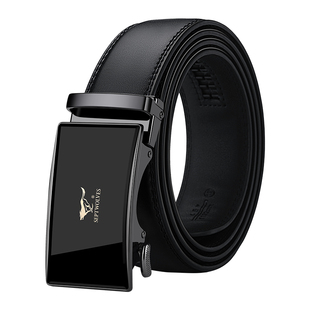 七匹狼男士真皮皮带2026新款自动扣休闲牛皮裤腰带送老公生日礼物