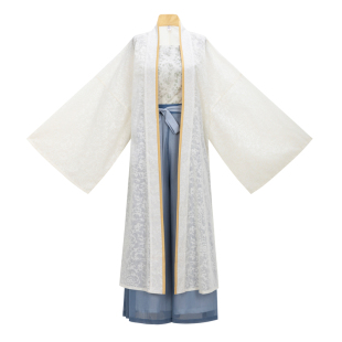 【观止织造|流烟】宋制汉服对襟长衫烧花人棉春夏百搭通勤日常风
