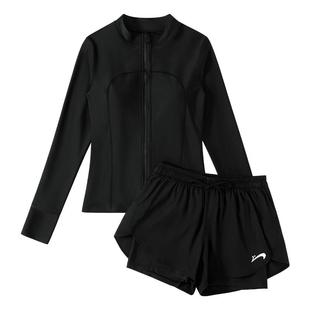 贵人鸟分体泳衣女款长袖女士泡温泉套装2025新款微胖遮肉防晒泳装