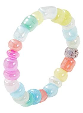 马卡龙串珠戒指女时尚小众