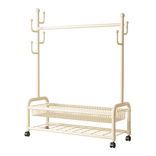 衣帽架落地卧室家用房间挂衣架置物晾衣架简易移动收纳挂衣服架子