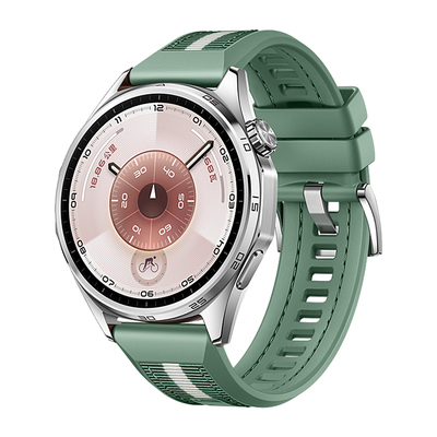 适用于华为gt5表带新款秒变gt6腕带复合编织原野绿男式watch5运动硅胶智能荣耀手表4Pro/5ultra按键快拆配件