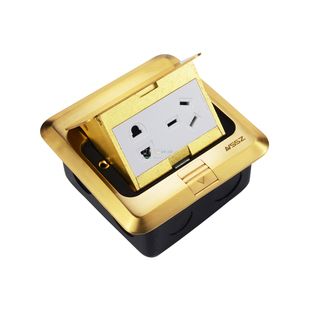 地面插座多媒体信息盒86型面板d型模块安装工程AV会议室酒店舞台4