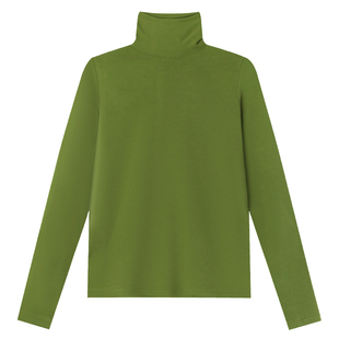 孙文秀studio女士高领打底衫纯色显瘦上衣简约长袖T恤025秋冬新款