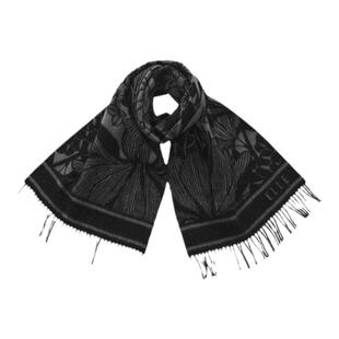 ELLE100%羊毛围巾女冬季户外保暖披肩送礼妈妈礼盒装时尚提花围脖