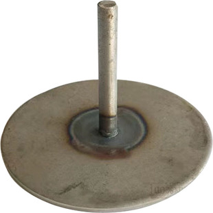 砂纸托盘抛光铁托砂纸牛皮羊皮海绵粘盘 横机抛光盘6mm杆抛光工具