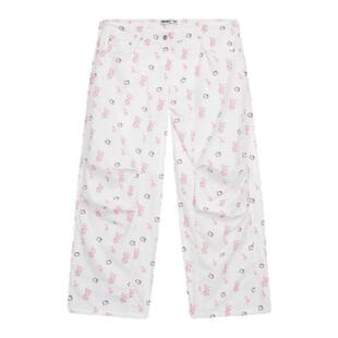 【现货】韩国小众open yy kt联名Jennie同款凯蒂猫满印碎花工装裤