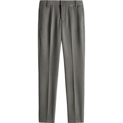 HIM汉崇 轻暖磨毛舒适休闲裤男日常通勤简约修身微弹长裤2025冬季