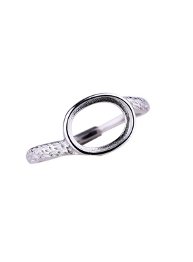 戒指S925镶嵌蜜蜡空托DIY手工