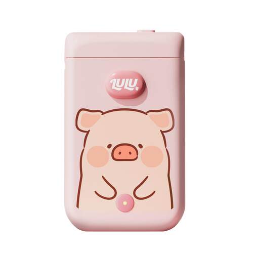 LuLu猪标签机IP联名款罐头猪标签打印机D30S迷你小型家用收纳便携蓝牙透明热敏不干胶姓名贴纸教师节礼物