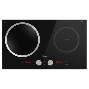 美的双灶嵌入式电磁炉5000W爆炒多功能一凹一平家用大功率电陶炉