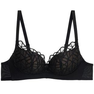 爱慕自然脉络内衣女3/4无钢圈中厚模杯小胸聚拢蕾丝文胸AM17B611