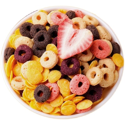 低脂零食泡牛奶谷物紫薯圈燕麦片