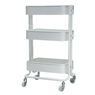 IKEA宜家 拉斯克 厨房手推车金属带轮三层置物收纳架整理架置物