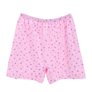 妈妈平角内裤女纯棉高腰夏季中老年大码宽松奶奶老人全棉四角短裤